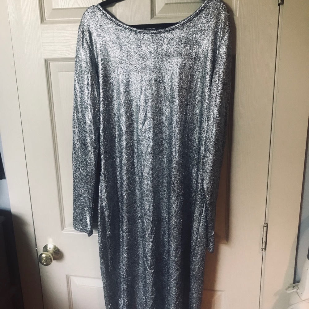 LulaRoe Elegant Jill dress 3x. Silver